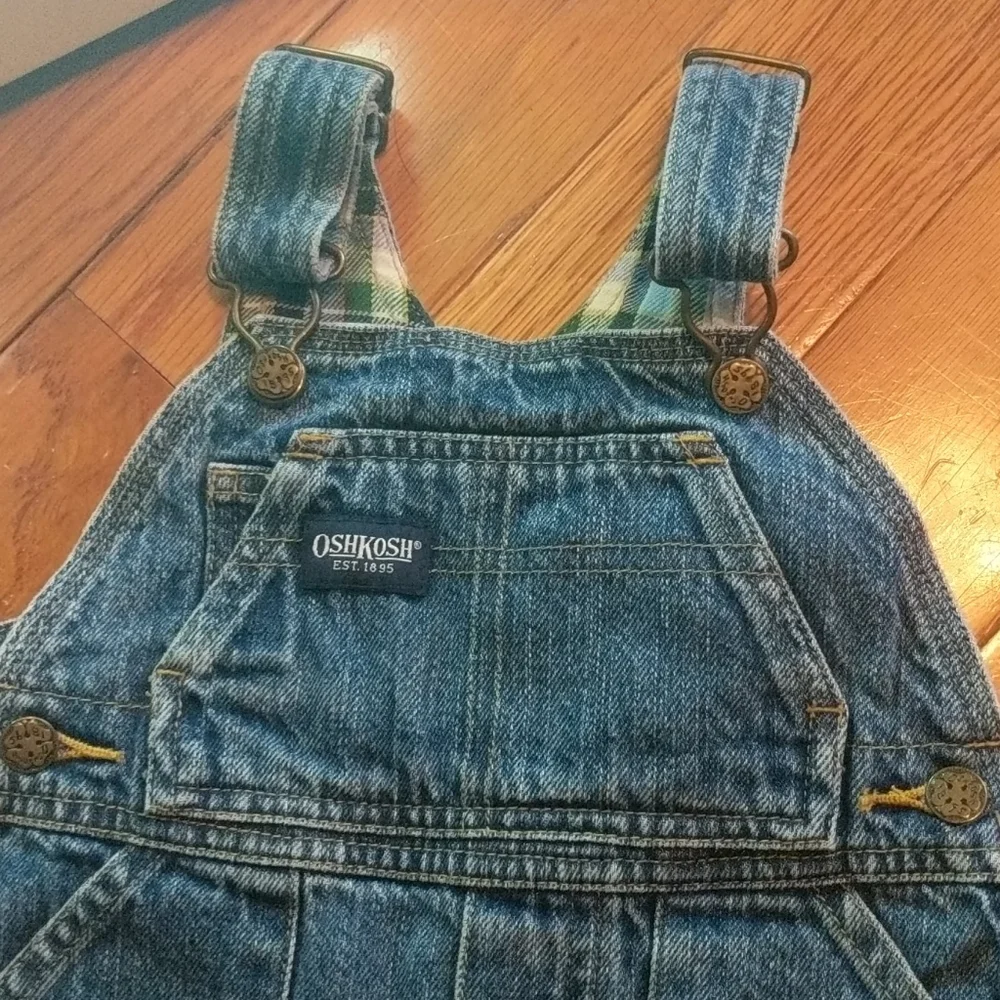 OshKosh B'gosh Denim Overalls Sz 18 mo